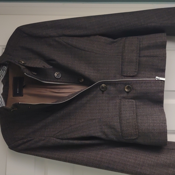 EUC BCBGMAXAZRIA Brown and Black Jacket Small - Picture 1 of 8
